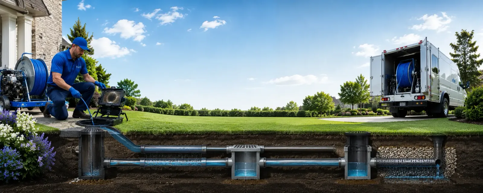 Outdoor drain cleaning information for Corea, ME